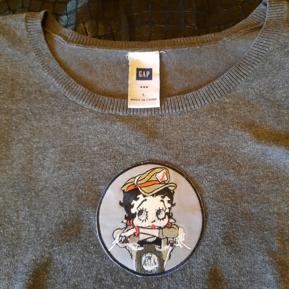 Betty Boop Gap Short Sleeve Sweater